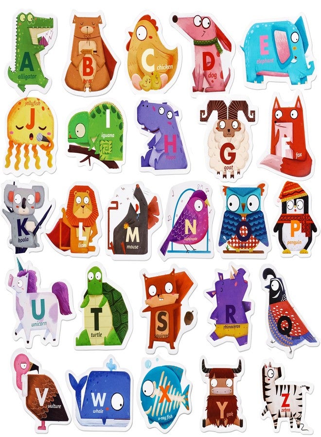 CZTCDP Magnetic Wooden Animal Alphabet Letters 26-Piece ABC Magnets for Preschool Learning Spelling Cute Fridge Toys for Toddlers 1-3 Learning Toys Gift for Birthday Christmas Children's Day - Image 1